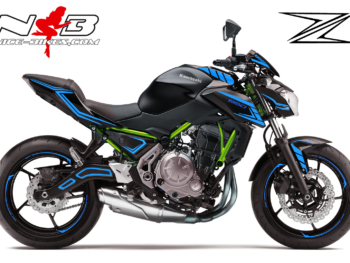 Z650 2019 hellblau für schwarze Maschine