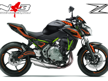 Z650 2019 neonorange für schwarze Maschine