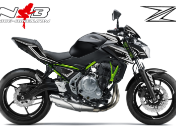 Z650 schwarz / Foliendekor Silbersee Metallic