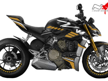 Foliendesign DUCATI Streetfighter ab 2021 SPEED Olympic Gold
