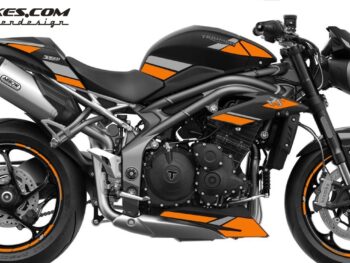 Foliendesign Triumph Speed Triple B.j. 2021 Evil Orange