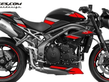 Foliendesign Triumph Speed Triple B.j. 2021 Racing Red