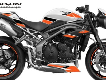Foliendesign Triumph Speed Triple B.j. 2021  Evil Orange