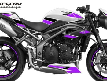 Foliendesign Triumph Speed Triple B.j. 2021 Manga Violett