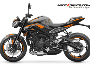 Foliendesign Street Triple 765 2024 Evil Orange