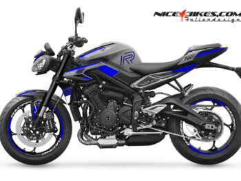 Foliendesign Street Triple 765 2024 Racing Blue