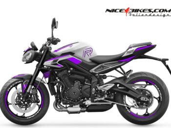 Foliendesign Street Triple 765 2024 Manga Violett