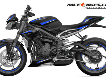 Foliendesign Triumph Street Triple RS B.j. 2021 Racing Blue