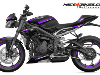 Foliendesign Triumph Street Triple RS B.j. 2021 Manga Violett