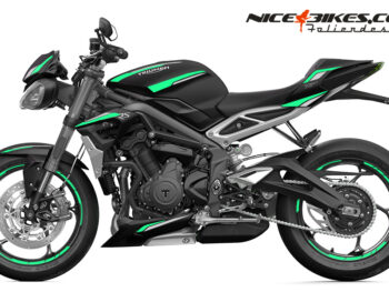 Foliendesign Triumph Street Triple RS B.j. 2021 Miami Blue