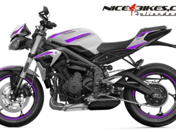 Foliendesign Triumph Street Triple RS B.j. 2021 Manga Violett