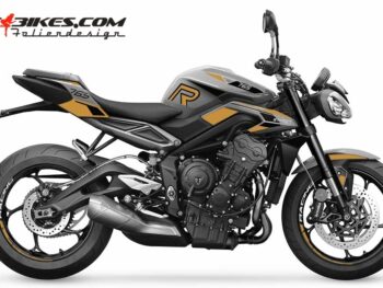 Foliendesign Street Triple 765 2023 Olympic Gold