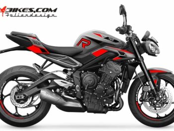 Foliendesign Street Triple 765 2023 Racing Red