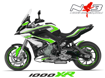 BMW S1000XR EDITION limegreen auf weißer Maschine 2015 /2016