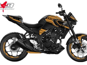 Foliendesign YAMAHA MT03 Bj. 2020 Olympic Gold