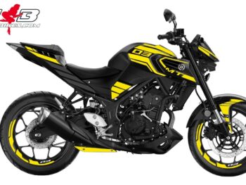 Foliendesign YAMAHA MT03 Bj. 2020 Hornet Yellow