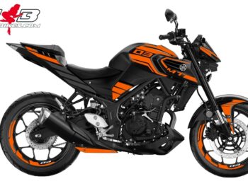 Foliendesign YAMAHA MT03 Bj. 2020 Evil Orange
