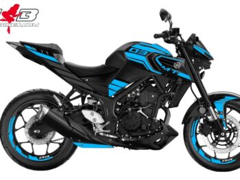 Foliendesign YAMAHA MT03 Bj. 2020 Light Blue
