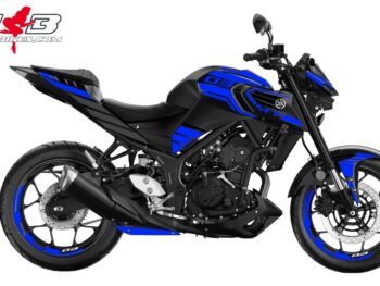 Foliendesign YAMAHA MT03 Bj. 2020 Racing Blue