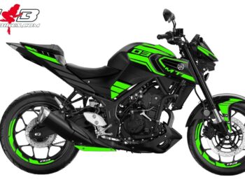 Foliendesign YAMAHA MT03 Bj. 2020 Lime Green