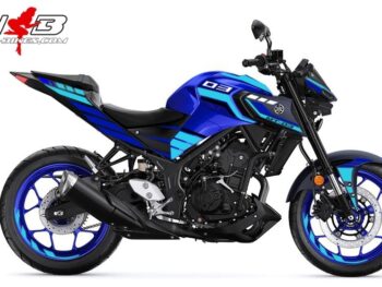 Foliendesign YAMAHA MT-03 Bj. 2022-24 Light Blue