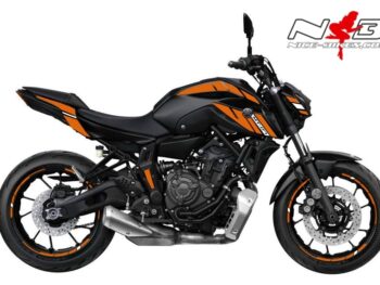 Foliendesign YAMAHA MT07 B.j. 2021 Evil Orange