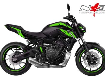 Foliendesign YAMAHA MT07 B.j. 2021 Lime Green