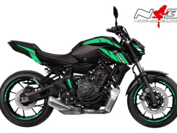 Foliendesign YAMAHA MT07 B.j. 2021 Miami Blue