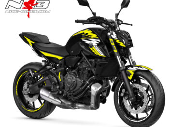 Foliendesign YAMAHA MT-07  Hornet Yellow