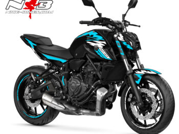 Foliendesign YAMAHA MT-07  Light Blue