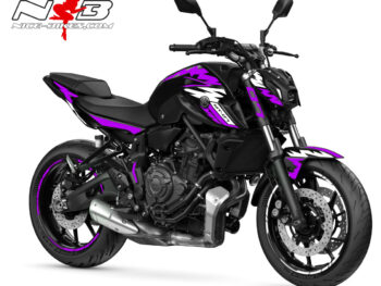 Foliendesign YAMAHA MT-07  Manga Violett