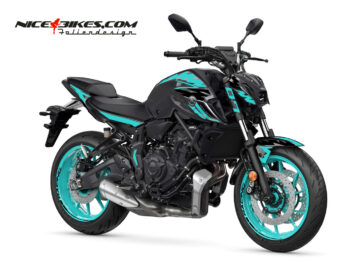 Foliendesign MT07  Cyan Blau Edizion