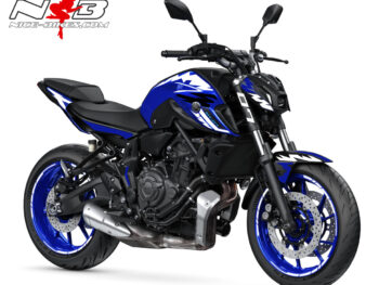 Foliendesign YAMAHA MT-07  Racing White