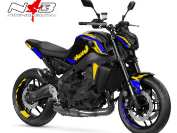 Foliendesign MT-09 Bj. 2022 Neon Yellow - Racing Blue