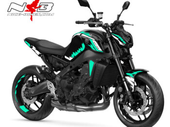 Foliendesign YAMAHA MT-09 Bj. 2022 Maimi Blue
