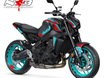 Foliendesign YAMAHA MT-09 Bj. 2022 Cyan Racing Edition