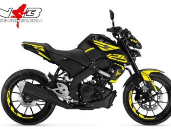 Foliendesign YAMAHA MT125 Bj. Hornet Yellow