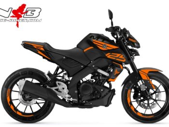 Foliendesign YAMAHA MT125 Bj.  Evil Orange