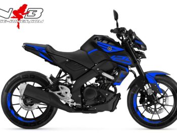 Foliendesign YAMAHA MT125 Bj.  Racing Blue
