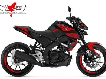 Foliendesign YAMAHA MT125 Bj. Racing Red