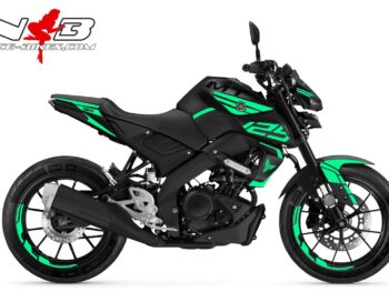 Foliendesign YAMAHA MT125 Bj. Mint Blue