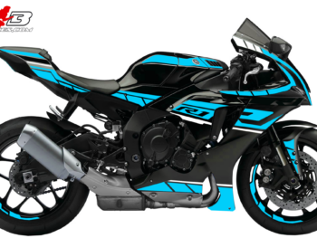 Foliendesign YAMAHA R1  Light Blue