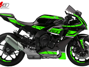 Foliendesign YAMAHA R1  Lime Green