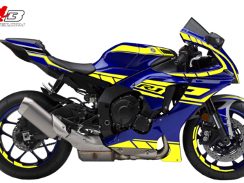 Foliendesign YAMAHA R1 Neon Yellow