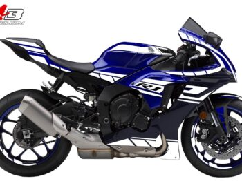 Foliendesign YAMAHA R1  Racing White