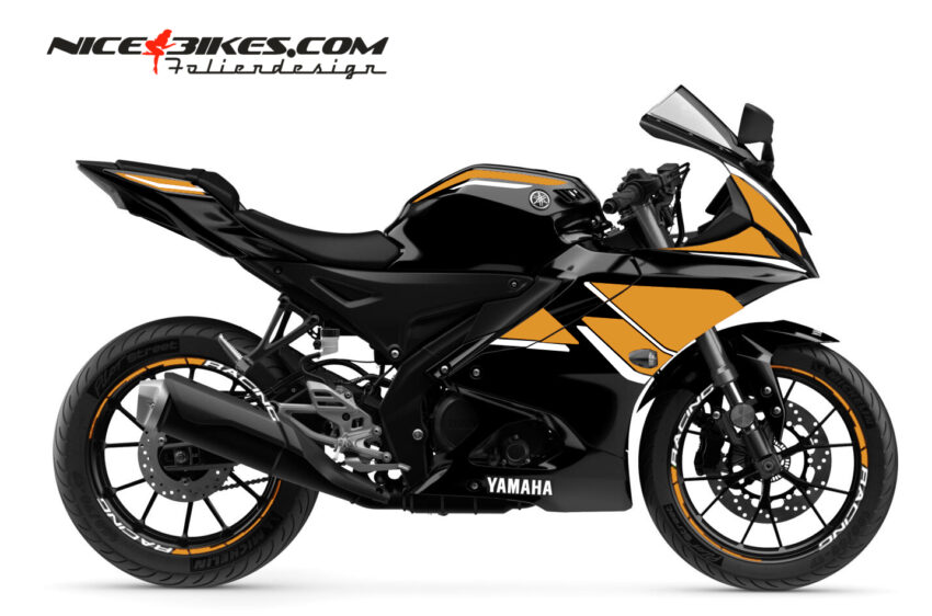 Yamaha R125 Olympic Gold - Motorrad Dekor - Nice Bikes