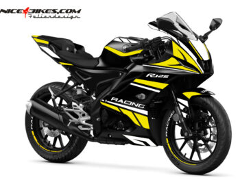 Foliendesign Yamaha R125 Hornet Yellow