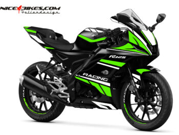 Foliendesign Yamaha R125 Limegreen