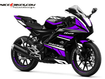 Foliendesign Yamaha R125  Manga Violett