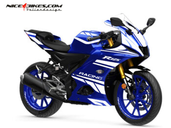 Foliendesign Yamaha R125 Raacing White